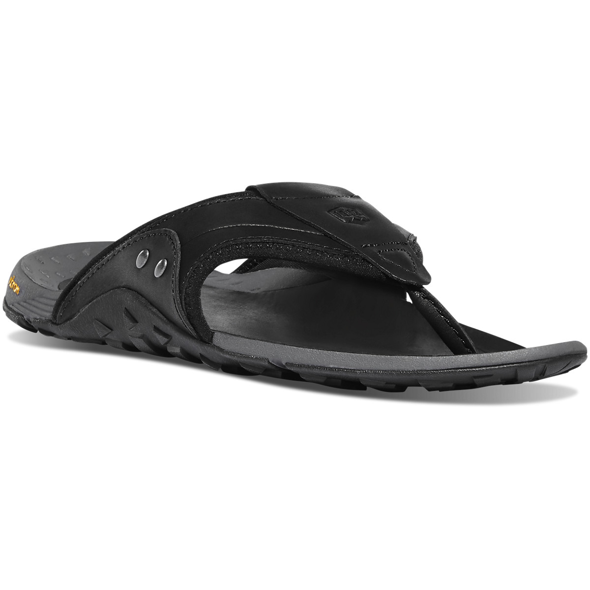 Danner Mens Lost Coast Flip Flops Black - MQC074321